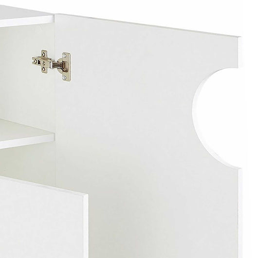 WHOUS Credenza Soggiorno Bianco Lucido, Made in Italy STILE: 3 ante e 1 vano