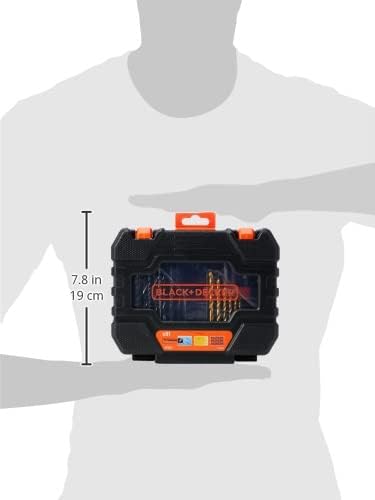 Set 31 pezzi per forare ed avvitare con punte,inserti,porta inserti BLACK+DECKER