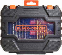 Set 50 pezzi per forare ed avvitare con punte,inserti,porta inserti BLACK+DECKER