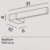 APPLIQUE DA PARETE ORIENTABILE NERA A LED 14W CCT 3000/4000/6000K ELLE PERENZ