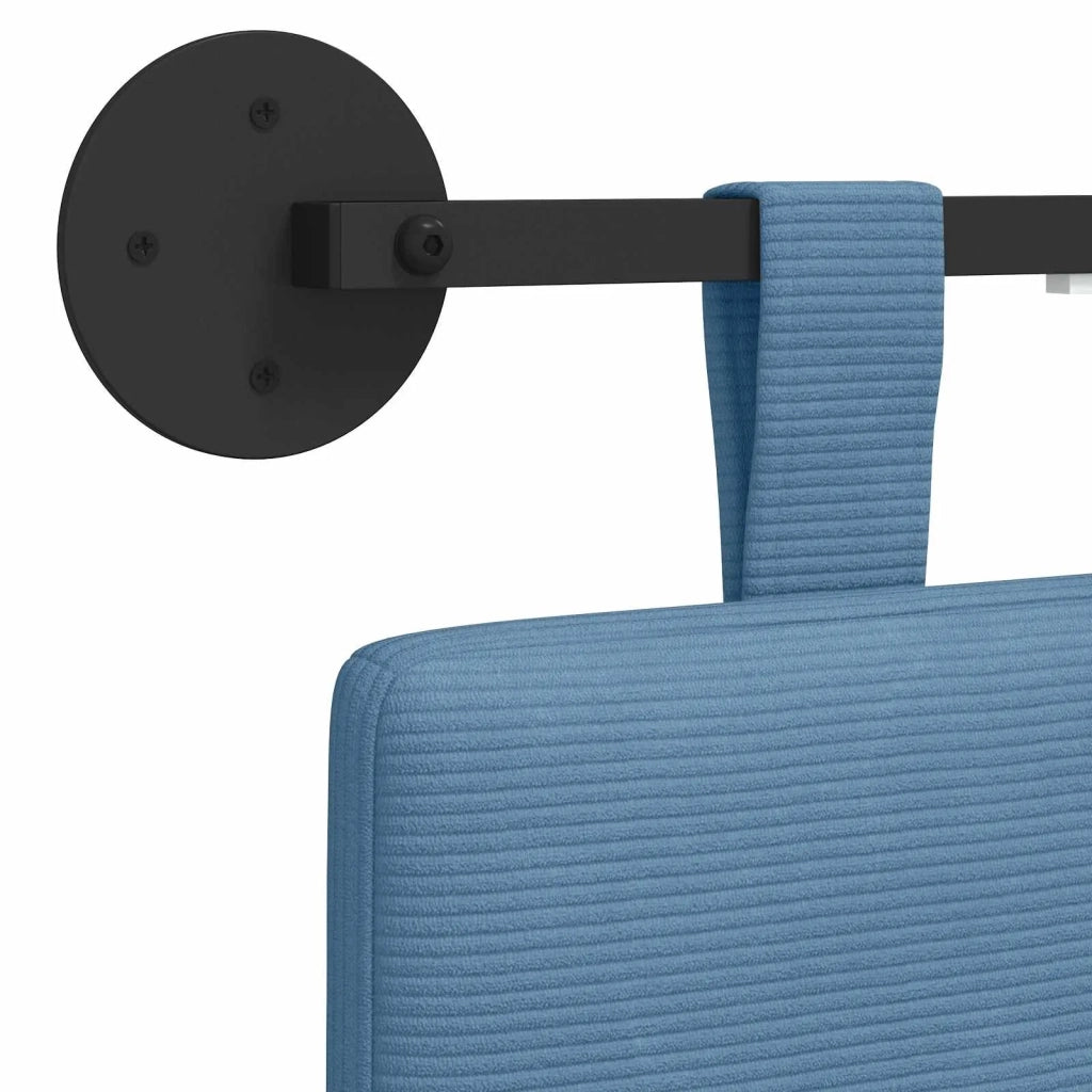 Testiera | Testata sospesa Con luce LED Blu Tessuto in Cords