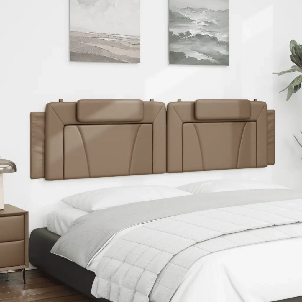 Cuscino Testiera Viana Cappuccino 200 cm in Similpelle 374818