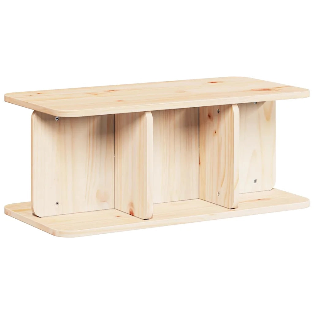 vidaXL Tavolino da salotto Naturale 80 x 39.5 x 33.5 cm