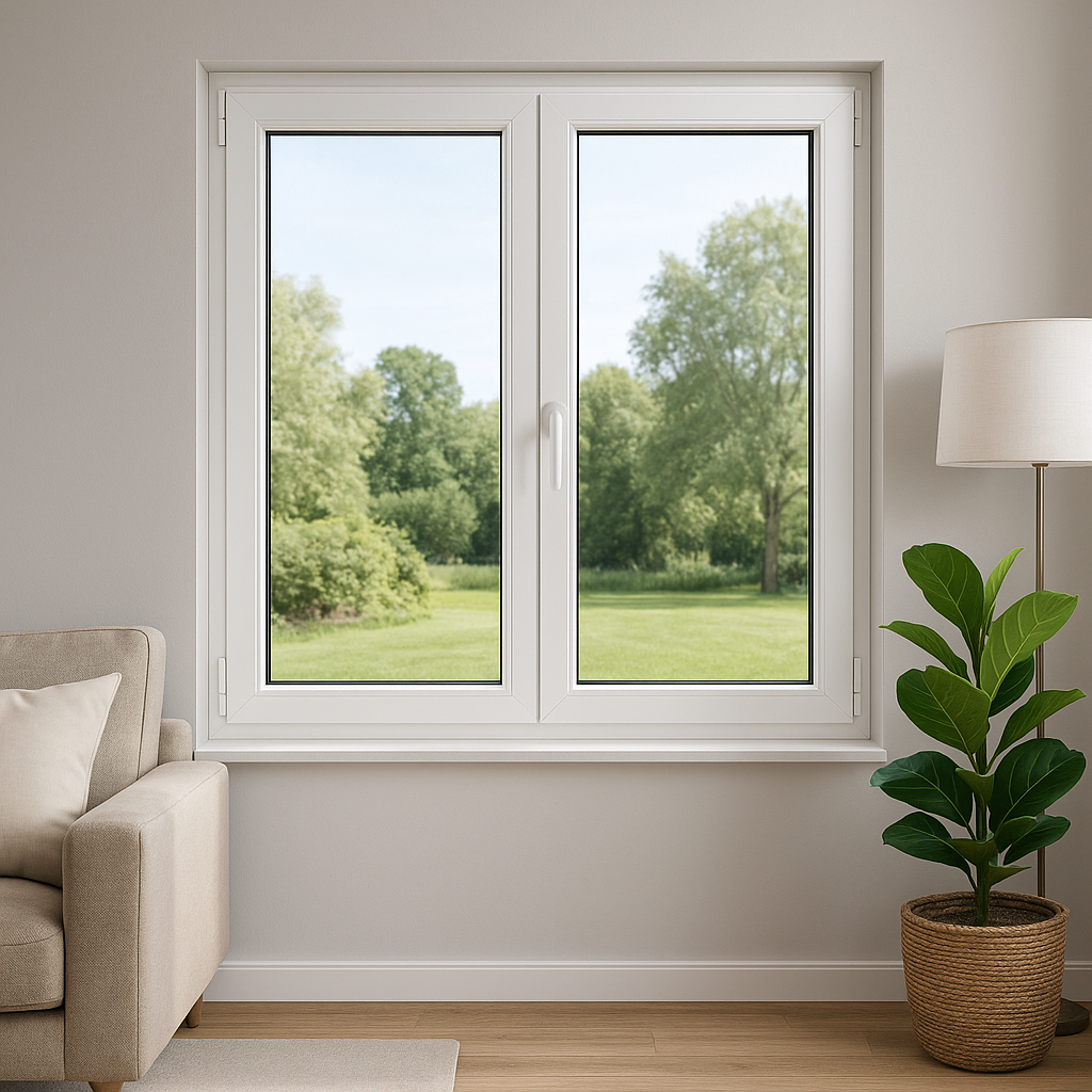 Finestra alluminio taglio termico H120xL130 isolamento energetico - Lemag srl