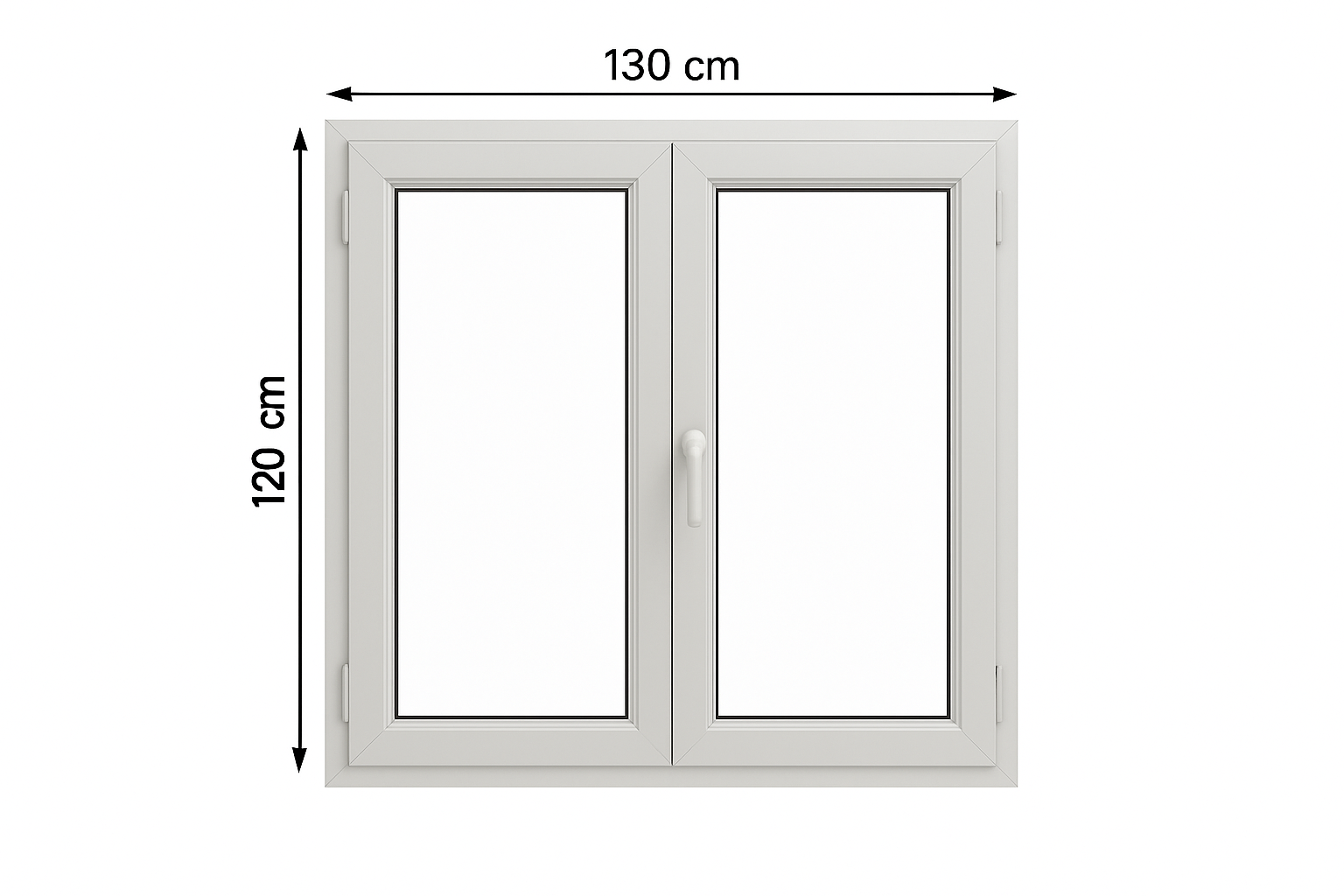 Finestra alluminio taglio termico H120xL130 isolamento energetico - Lemag srl