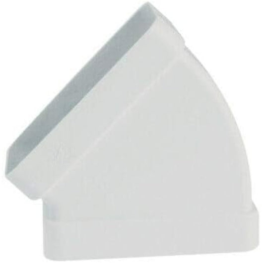 Gomito 45 rettangolare orizzonta le 55x110 mm vecamco 6002-114-