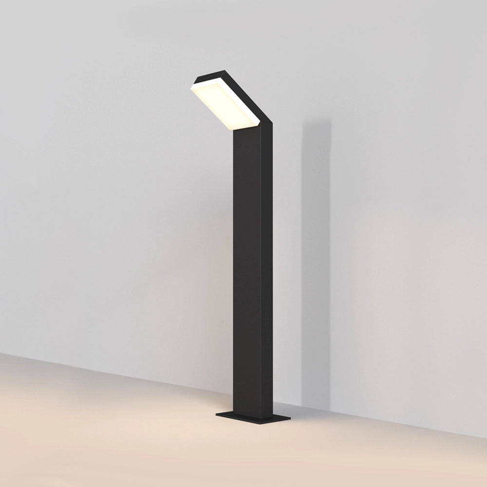 Maytoni Lampada da terra moderna Paso 1 luce LED integrato IP54 nero alluminio