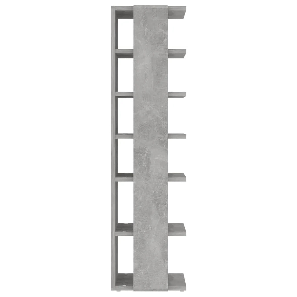 Scarpiera mobiletto portascarpe mobile per ingresso/corridoio/soggiorno 27,5 x 27 x 102 cm legno ingegnerizzato grigio 02_0021803