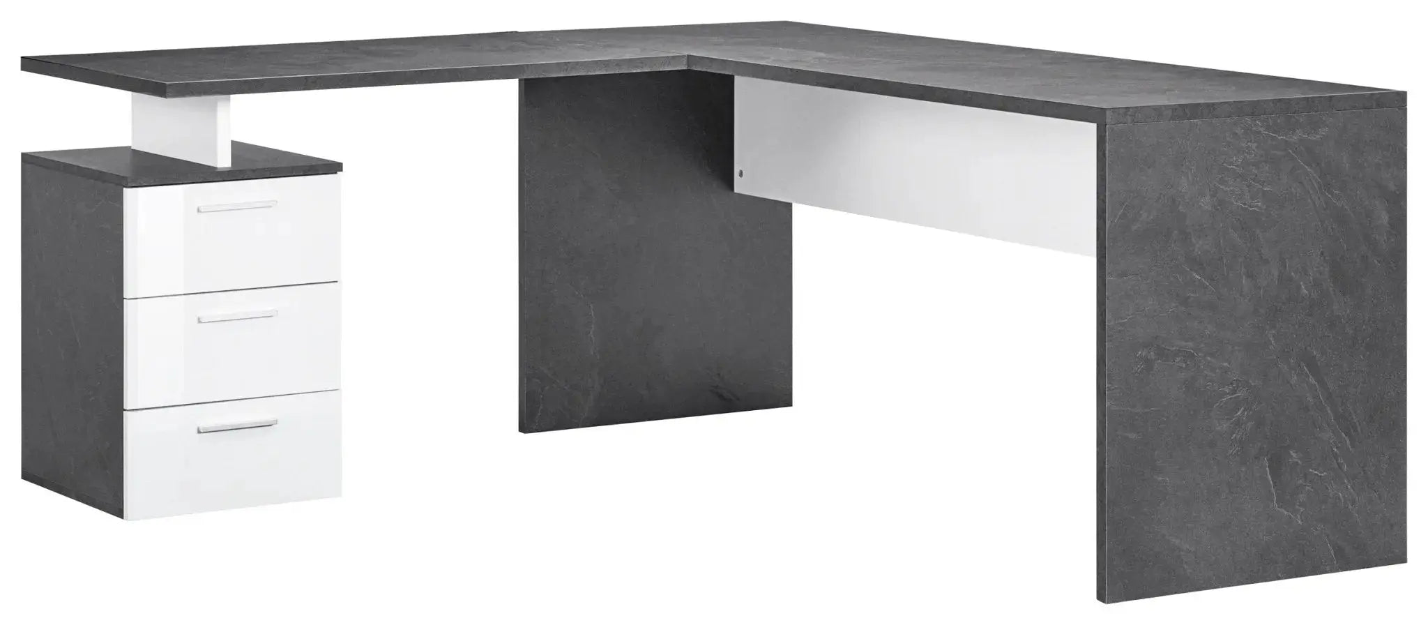 Scrivania Angolare: Nuovo Design Moderno Bianco Lucido - Report