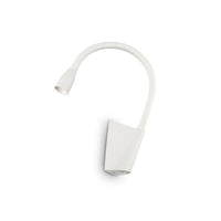 APPLIQUE DA PARETE A LED BIANCA CON BRACCIO FLESSIBILE GOOSE AP1 IDEALLUX