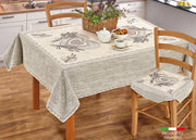 Tovaglia Copritavolo Centrino Runner Tavola Fantasia Floreale Lavanda Made Italy - 140x240 - Lavanda