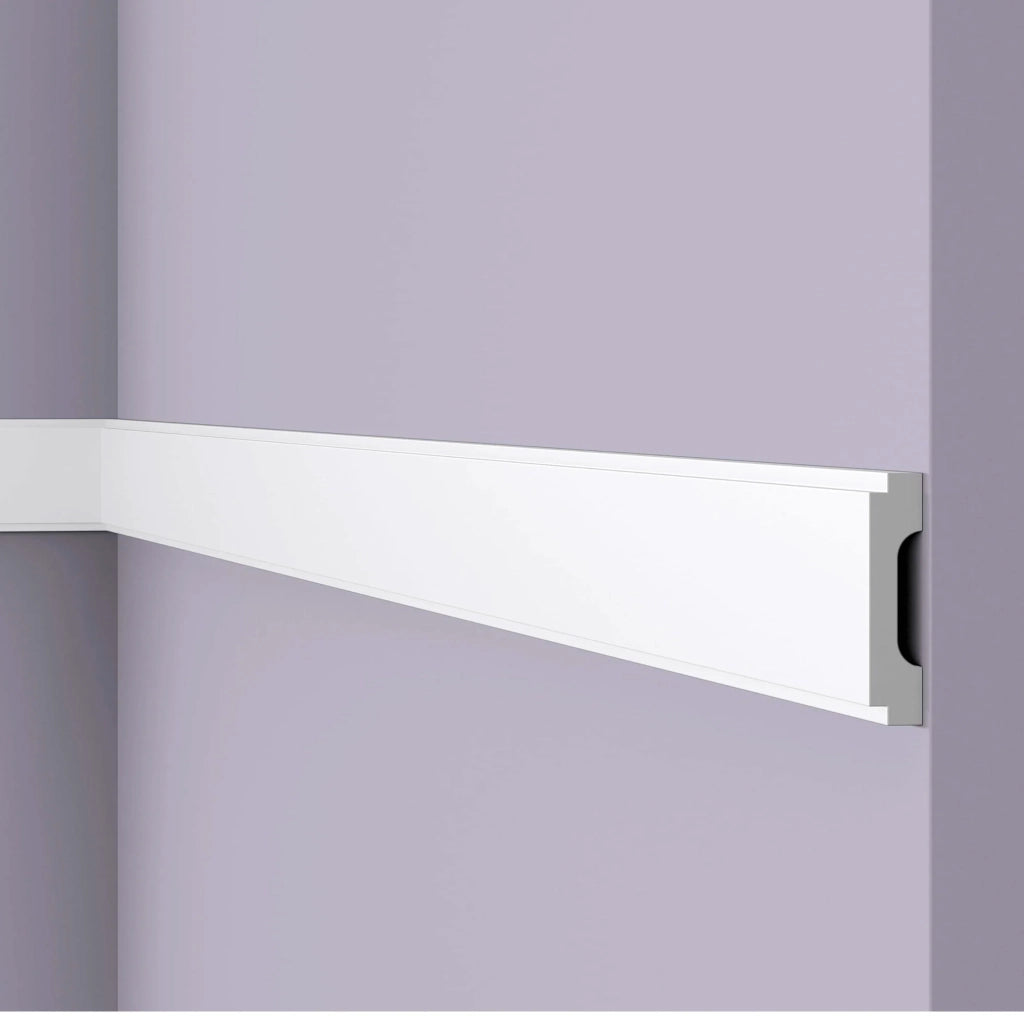 ***MEGA STOCK***bancale da 170ml di Cornice BOISERIE a soffitto o muro in POLIMERI 65x15 Bianca