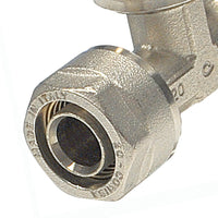 Raccordo a tee ridotto diam.20x20x16 per multistrato