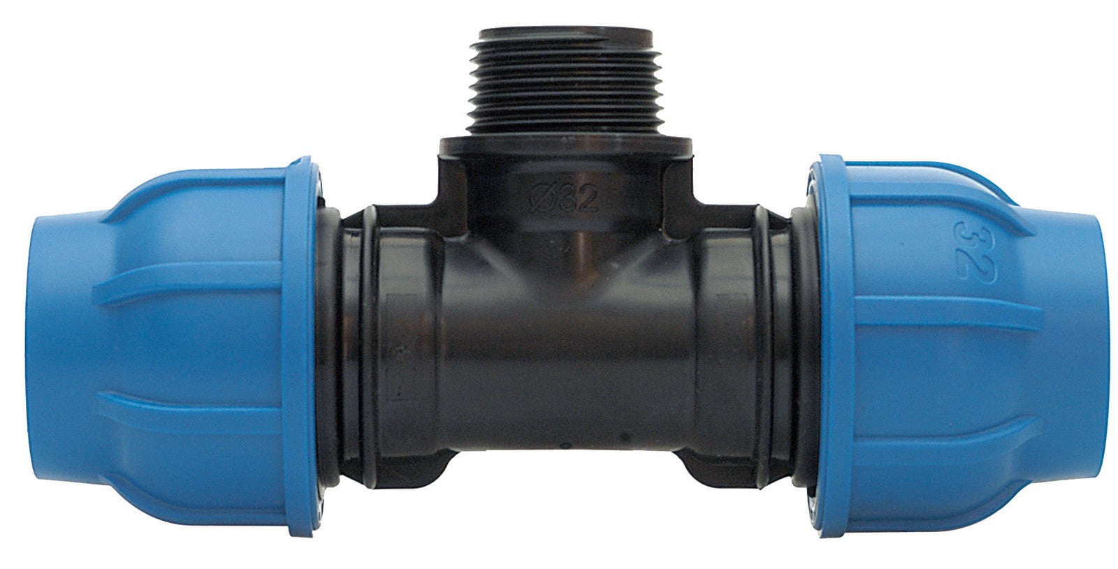 raccordo nylon tee maschio 25x1/2x25 mm cod:ferx.25237