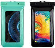 Telaietto per Telefono Acquapazza - 2 Pezzi - Corda di Cinturazione - Telefono Flottante - Adatto per Nuoto/Rafting - Dimensioni 11 x 21 cm - Sacchetto Acquapazza