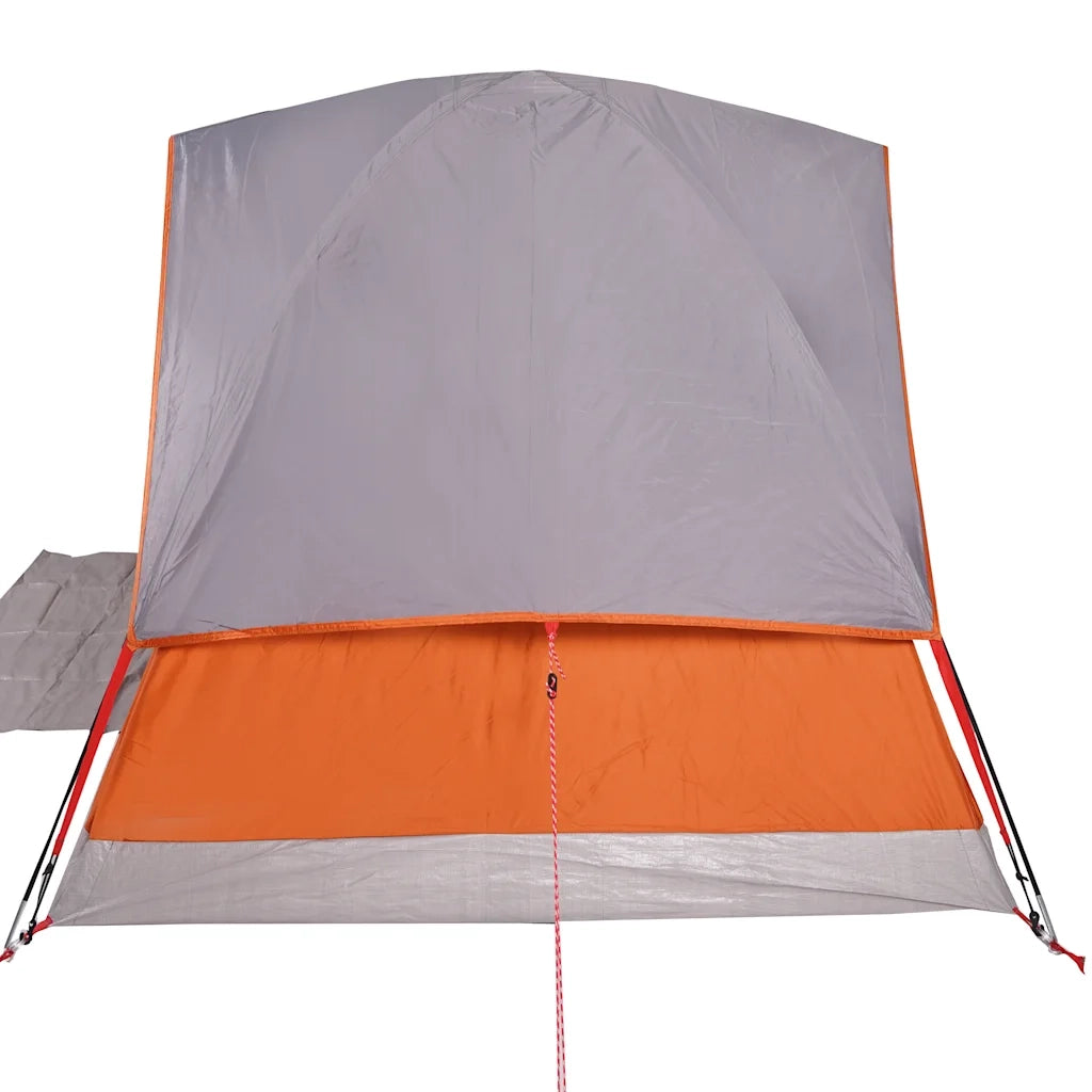 Tenda da Campeggio a Cupola 4 Persone Arancione Impermeabile