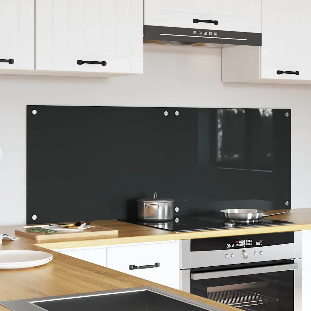 Rivestimento da Cucina 2 pz-Set di 2 Paraschizzi per Cucina Grigio scuro 70 x 50 cm