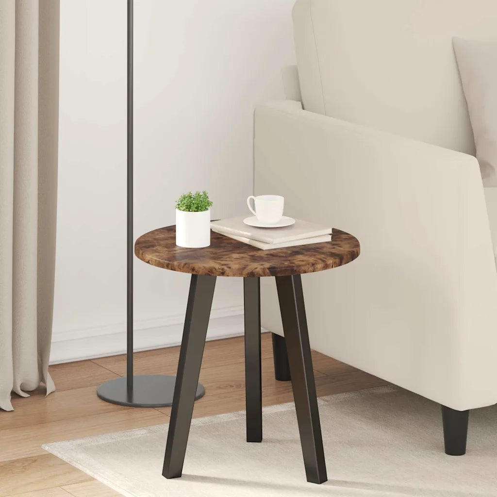 Piano del tavolo Rovere fumo Ø 40 x 1,5 cm Legno multistrato 880386