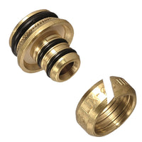 Kit 2 raccordi ottone cromato x multistrato diam. 16