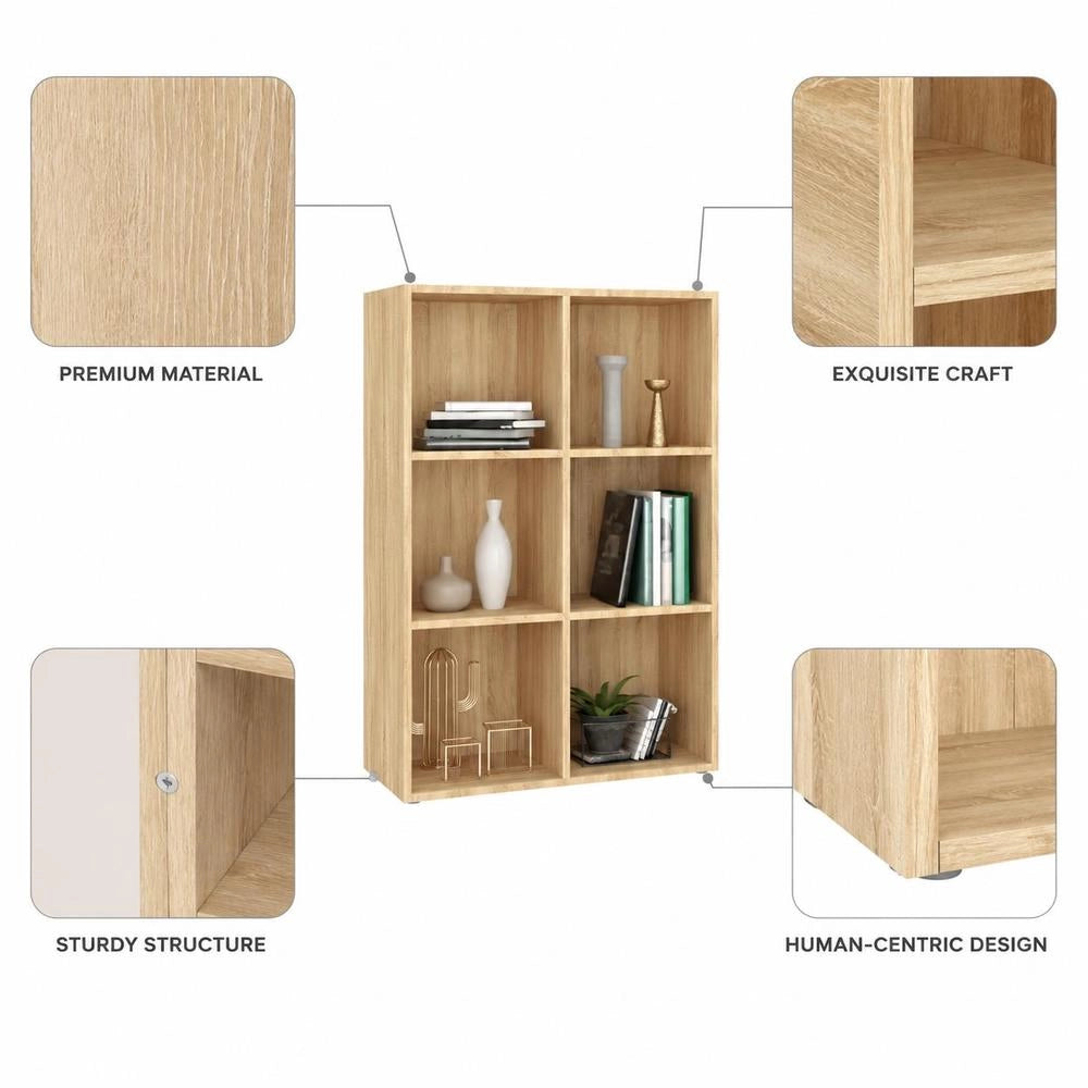 Bookshelf/sideboard Sonoma Oak 66x30x98 Cm Engineered Wood
