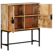 Credenza 80x30x95 cm in Legno Grezzo Massello di Mango 351713