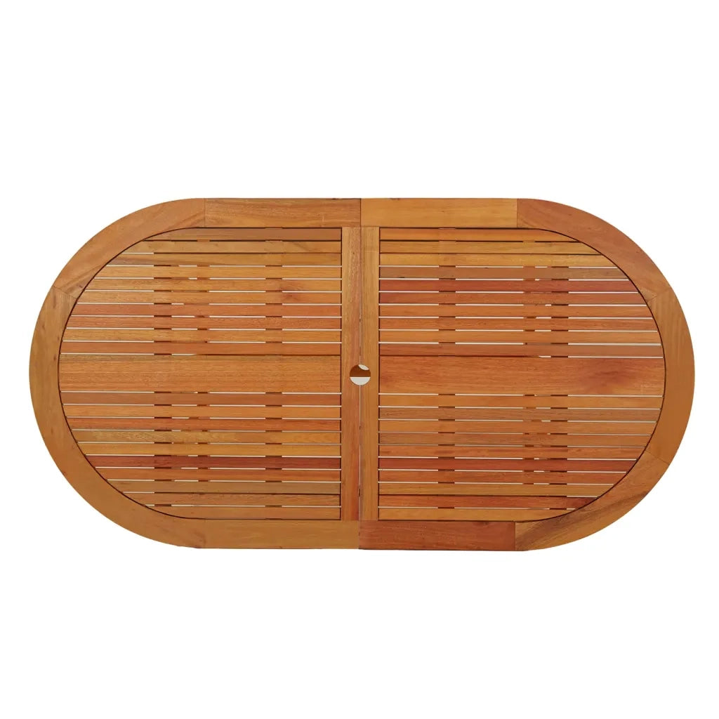 Tavolo da Giardino 160x85x75 cm in Legno Massello di Eucalipto cod mxl 34215