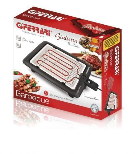 G3 Ferrari G10024 Giulietta Bistecchiera Elettrica da Tavolo 2000W Griglia Acciaio Inox Portatile colore Nero