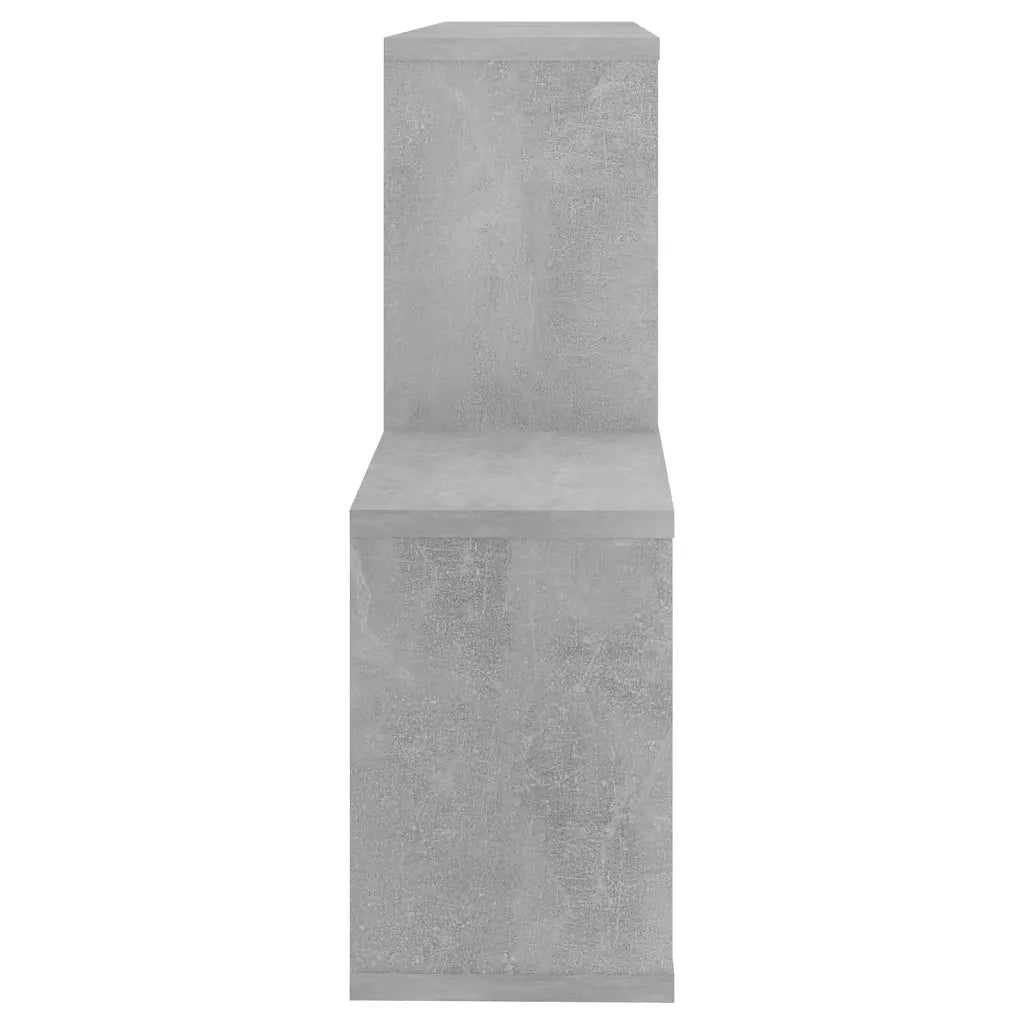 Scaffale a Parete Grigio Cemento 100x18x53 cm Legno Multistrato 807164