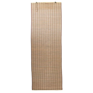 Tenda tapparella a rullo in legno di bamboo bordeaux bordata 120 cm x 300 cm lux