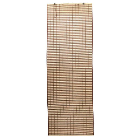 Tenda tapparella a rullo in legno di bamboo bordeaux bordata 120 cm x 300 cm lux