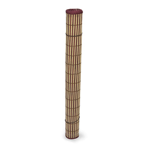 Tenda tapparella a rullo in legno di bamboo bordeaux bordata 120 cm x 300 cm lux
