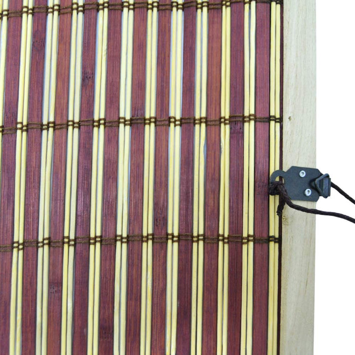 Tenda tapparella a rullo in legno di bamboo bordeaux bordata 120 cm x 300 cm lux