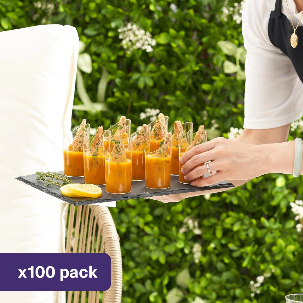 100 vasetti mini dessert, trasparenti, capacità 70 ml, stabili, riutilizzabili