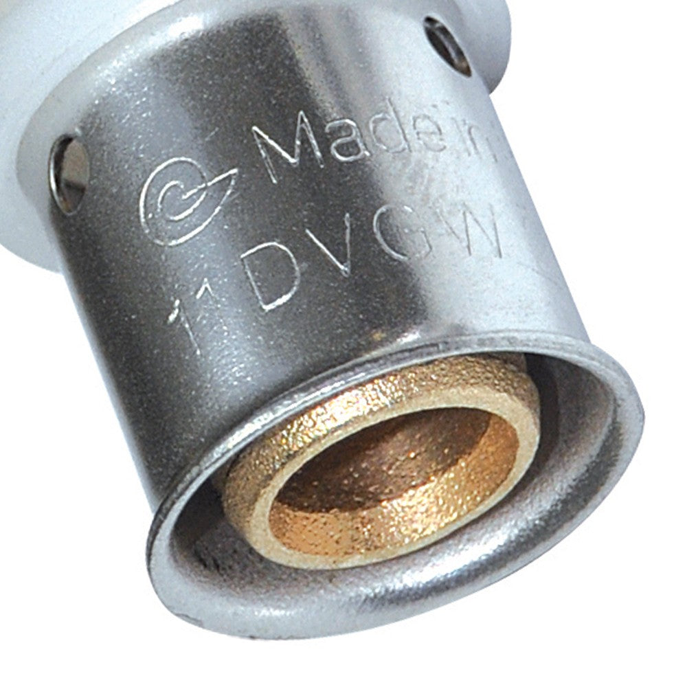 Gomito doppio diam.26x26 a pressare per multistrato