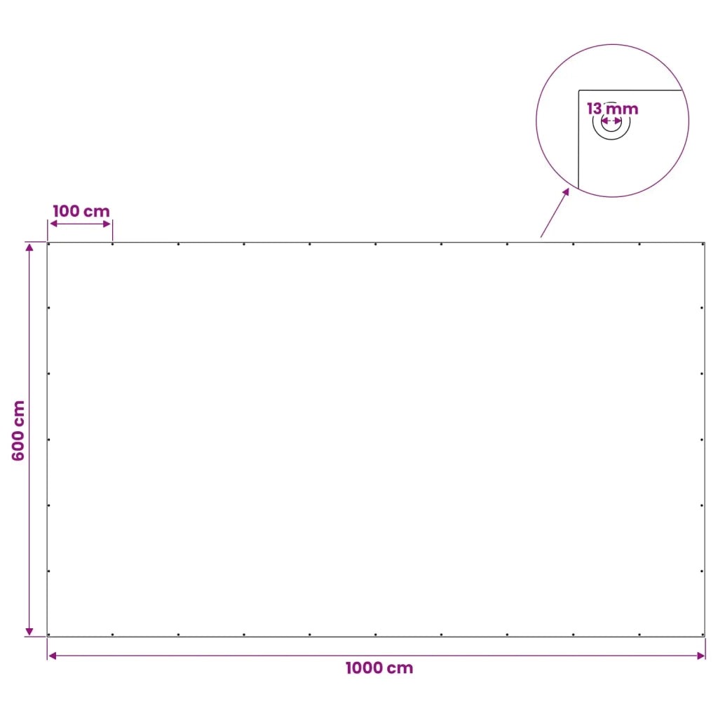 Telo con Occhielli Grigio Chiaro 6 x 10 m 180 gsm PE 42039314