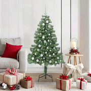 Albero di Natale con 150 LED con supporto Verde 150 cm PVC 3396370