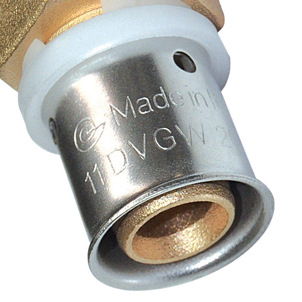 Raccordo diritto maschio diam.3/4x26 a pressare per multistrato