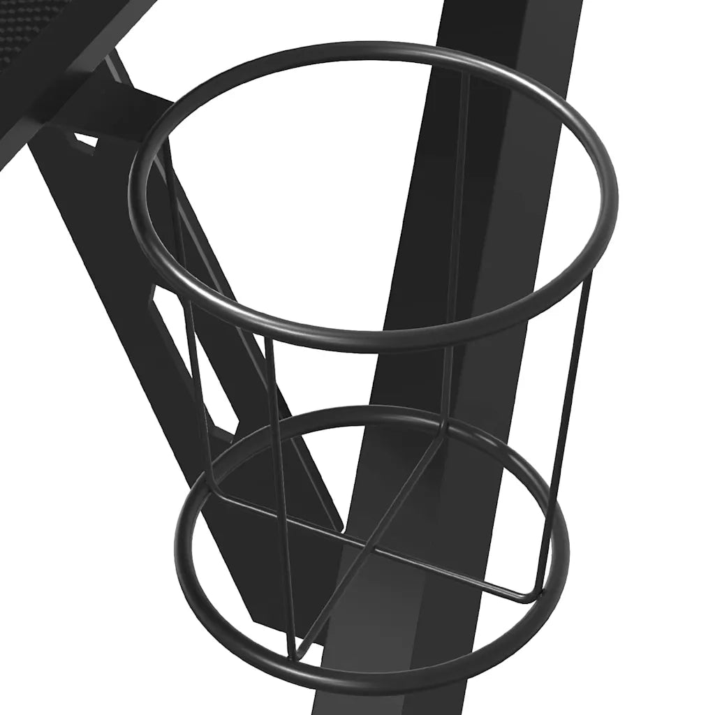 Scrivania da Gaming-Scrivanie per intrattenimento con Gambe a Y Nera 90x60x75 cm