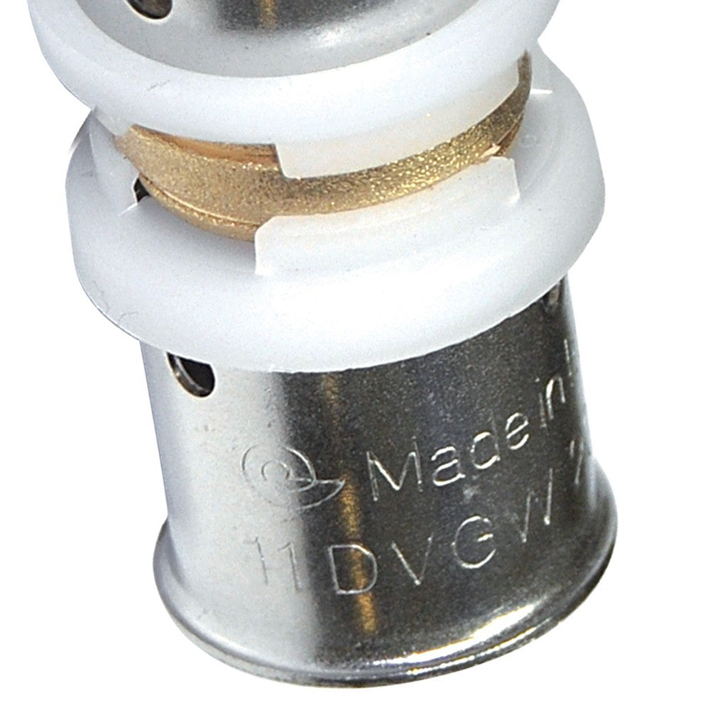 Manicotto intermedio diam.26x26 a pressare per multistrato