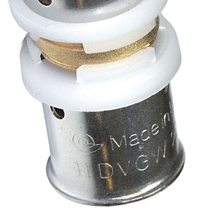 Manicotto intermedio diam.26x26 a pressare per multistrato