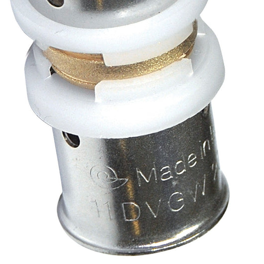 Manicotto intermedio diam.26x26 a pressare per multistrato