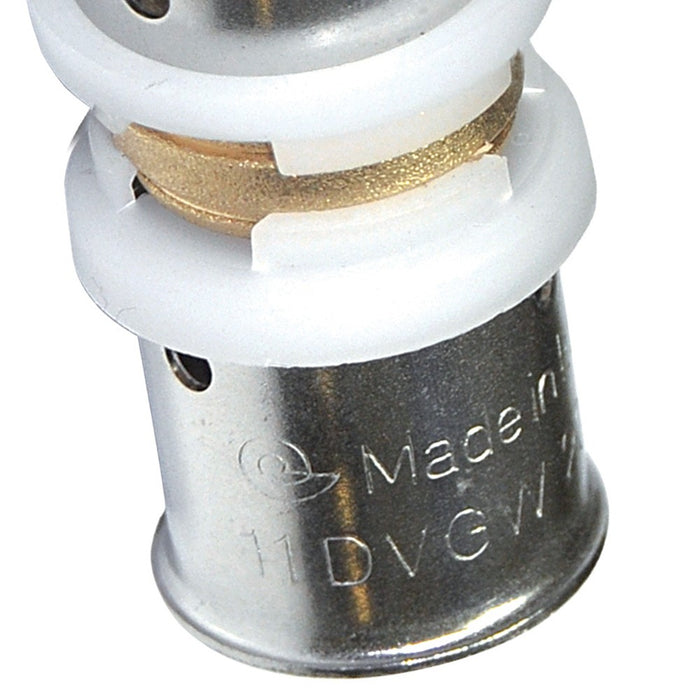 Manicotto intermedio diam.26x26 a pressare per multistrato