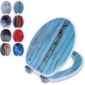 Pumice  copriwater sedile wc 3d da legno robusto e di alta quali