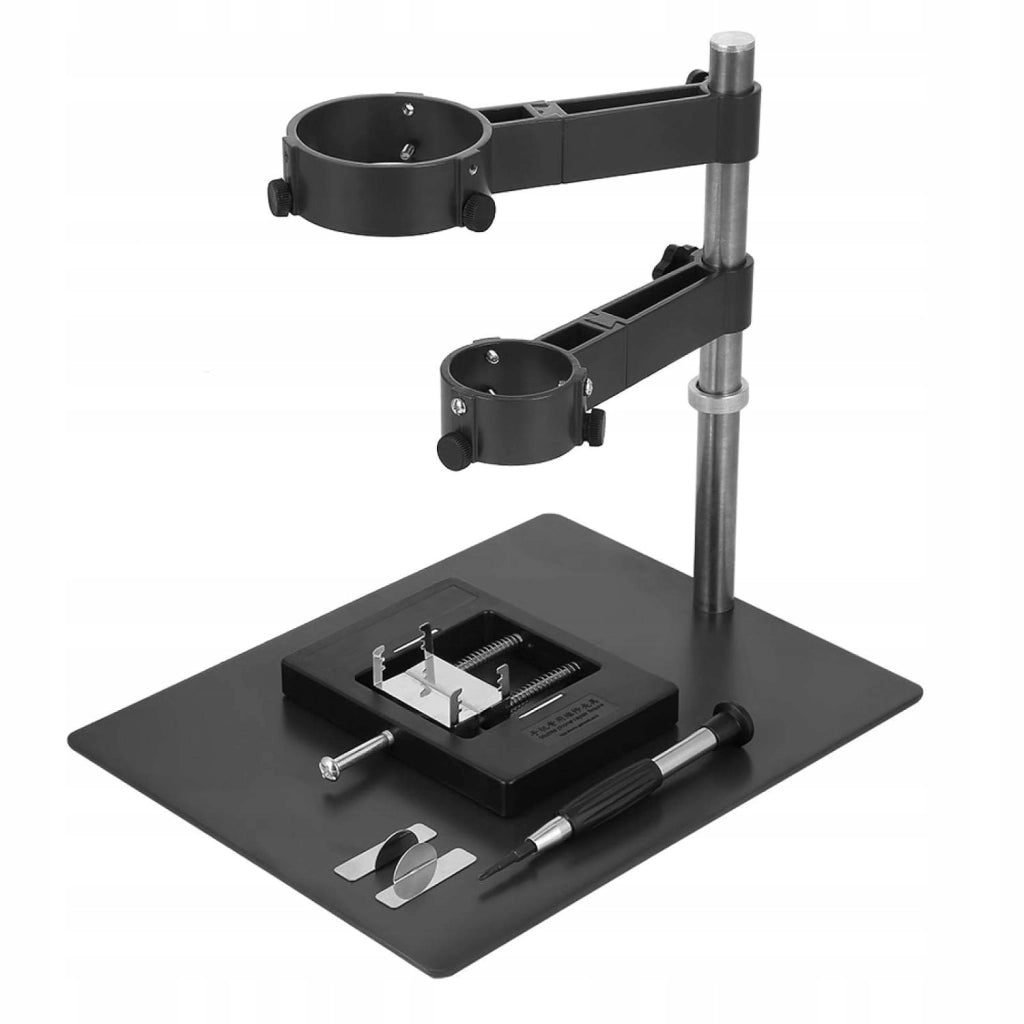 Piattaforma di Montaggio Rosfix per Hotair e PCB – Ufficio Tecnico con Lente d'Ingrandimento | Alta Precisione