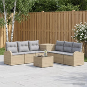 Set di divani 8 pz Beige e Grigio Chiaro 3448123