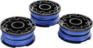 Kit 3 bobine tagliabordi filo blu Nylon Black & Decker 6 mt x 2 x 1,6 mm A6441X3