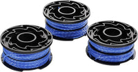 Kit 3 bobine tagliabordi filo blu Nylon Black & Decker 6 mt x 2 x 1,6 mm A6441X3