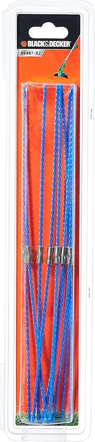 Set 10 fili blu per decespugliatore Black & Decker 3 mm A6487-XJ