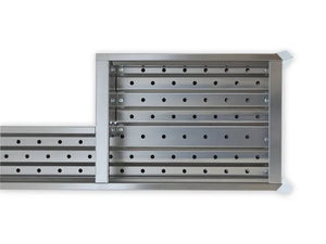 Barbecue carbone inox Lisa Miami Grill 800+400 cm120x30x83 doppia parete