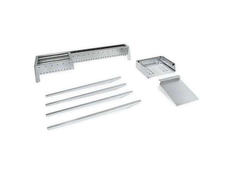 Barbecue carbone inox Lisa Miami Grill 800+400 cm120x30x83 doppia parete